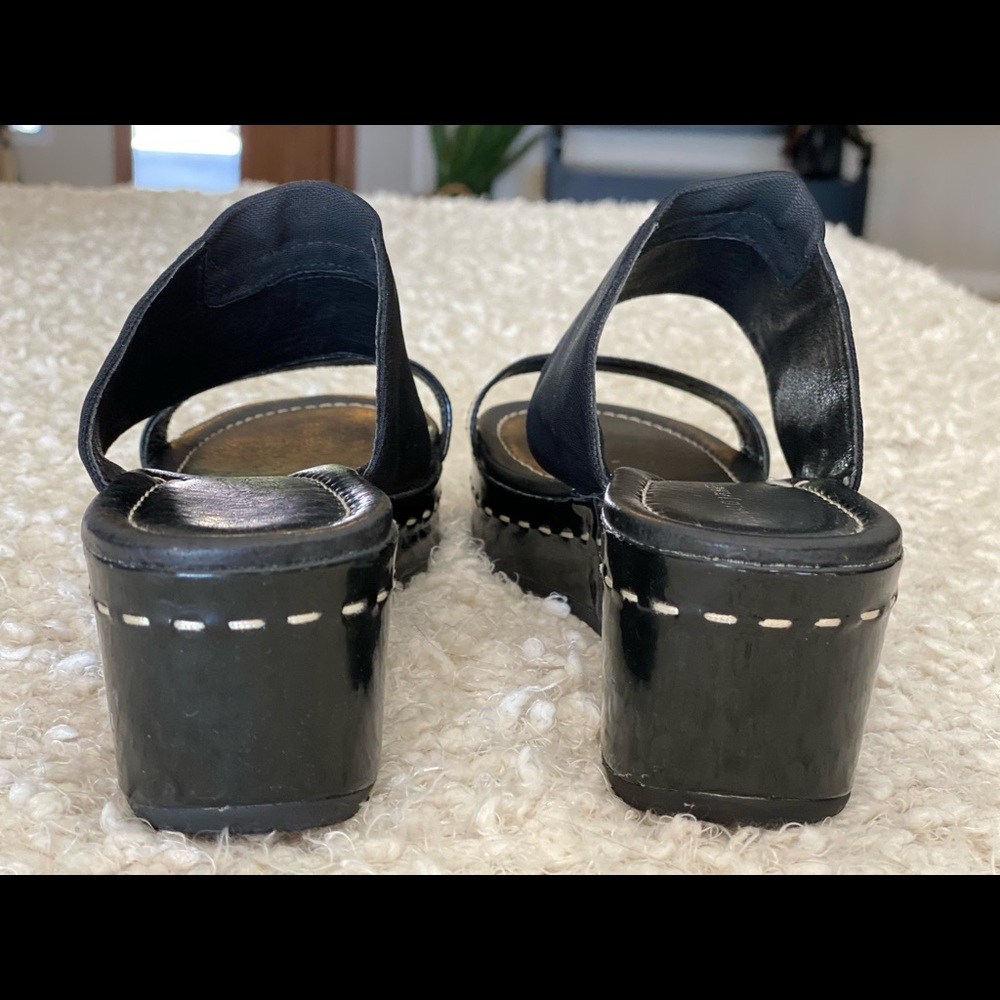DONALD J PLINER platform sandals black patent - 7 - Picture 7 of 8